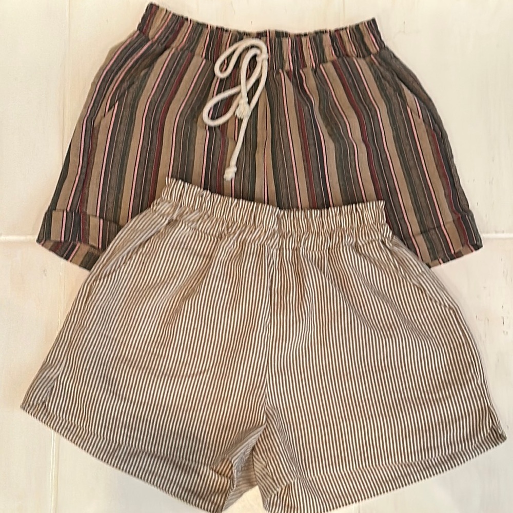 2 pair of shein linen shorts